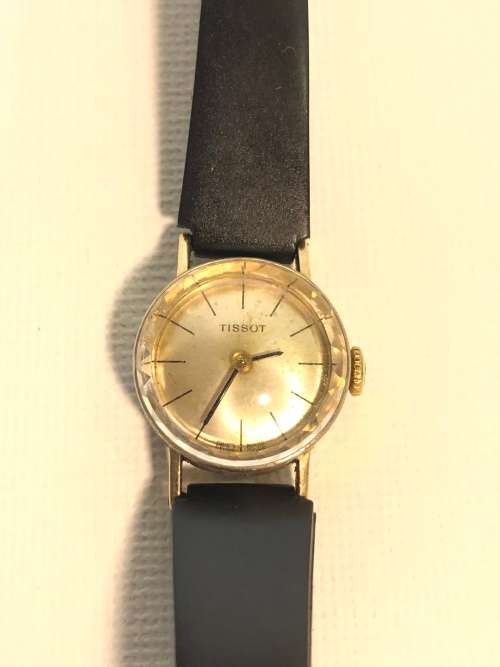 A  VINTAGE LADIES TISSOT MECHANICAL WIND UP WATCH WORKING ORDER