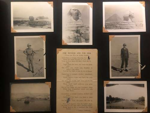A RARE SA WW2 PHOTO ALBUM OF THE WESTERN DESERT EAST AFRICA CAMPAIGN **over 180 photos**