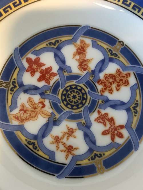 A SMALL FRENCH CHRISTOFLE PORCELAIN BUTTER DISH