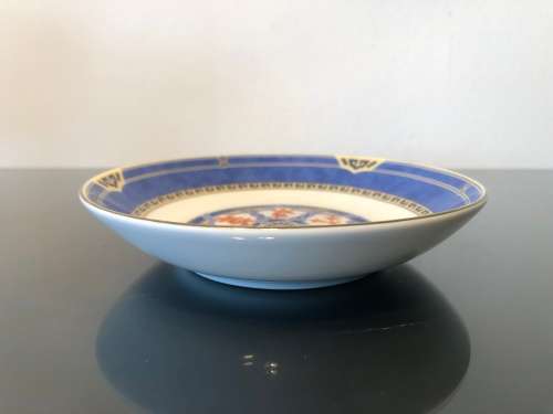 A SMALL FRENCH CHRISTOFLE PORCELAIN BUTTER DISH
