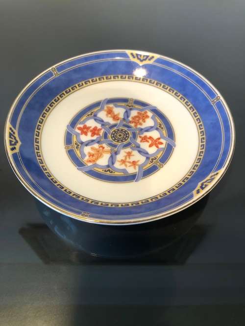 A SMALL FRENCH CHRISTOFLE PORCELAIN BUTTER DISH