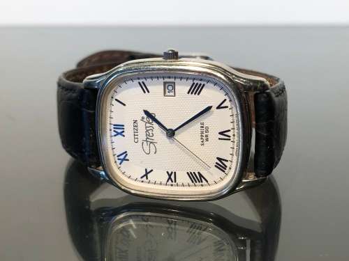 A Rare Citizen Mens Watch Sapphire WR 50 in collaboration with Stressless Co.