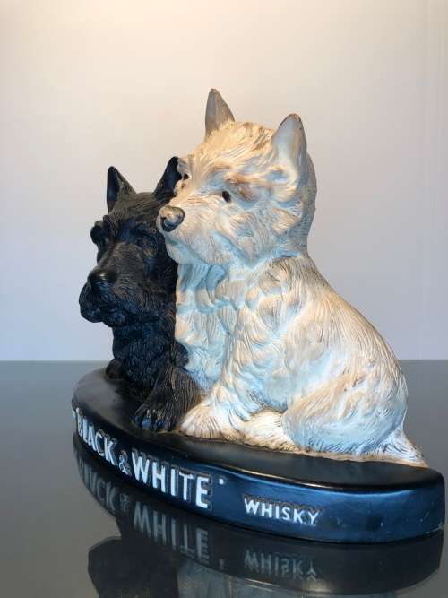 Black and White Scotch Whisky Advertising Plaque