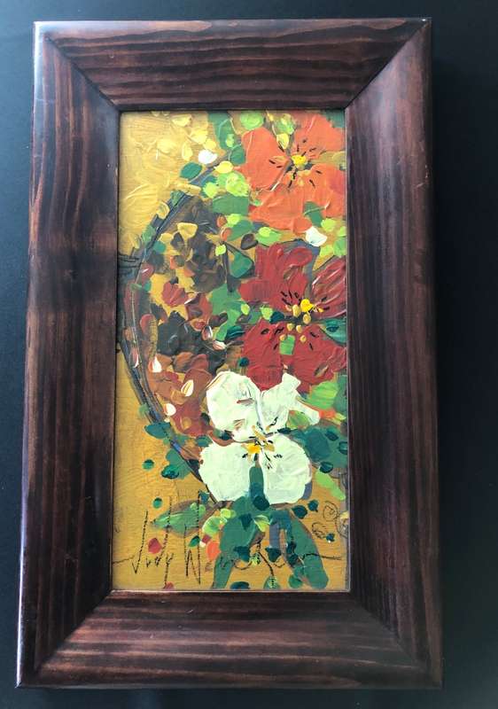 An Original Floral Painting by Judy Wentzel