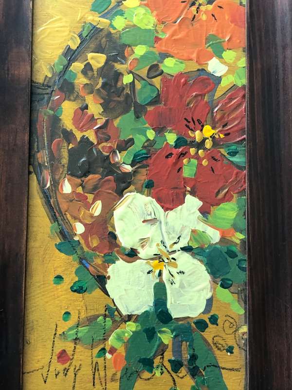 An Original Floral Painting by Judy Wentzel