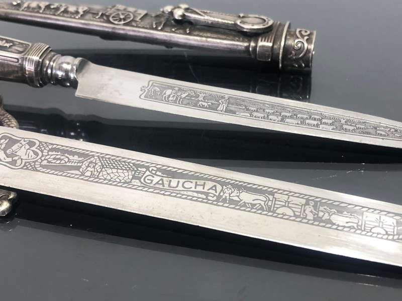 VINTAGE ARGENTINIAN INOX GAUCHO KNIVES