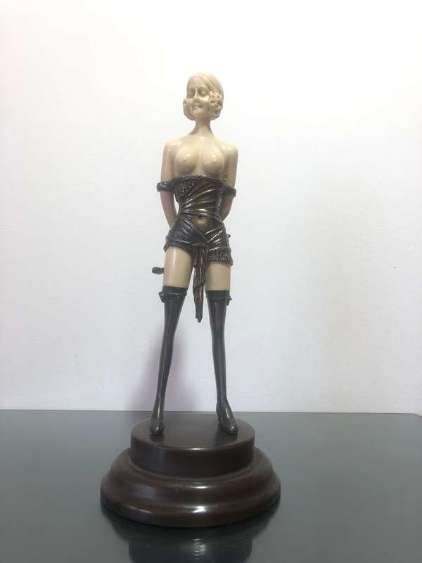 Art Deco Figurine inspired by Bruno Zach  The Whip Girl