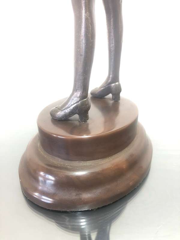 Art Deco Figurine inspired by Bruno Zach  The Whip Girl