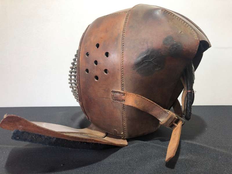 A Rare Meiji Period original Japanese Kendo Leather Helmut