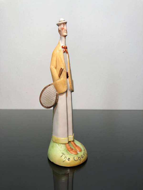 Tennis Champion Bisque Figurine by Schafer & Vater