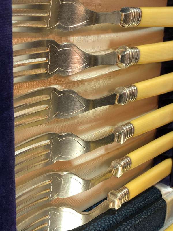 A Complete Vintage Boxed Canteen Set