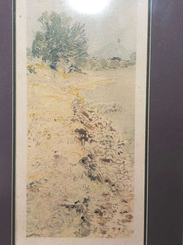 Namibian Artist Adolph Jentsch Signed Print First Day Cover and Letter