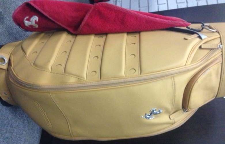 Ferrari Leather Golf Bag
