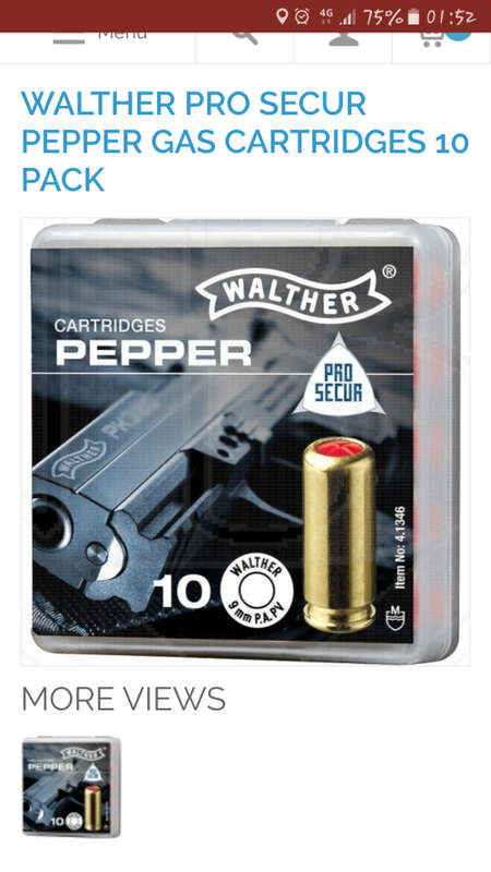 Blank firing 9mm P.A.K pistol (replica)