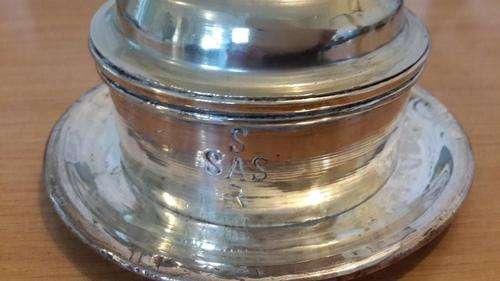 OLD BUTTER DISH FROM BLUE TRAIN S.A.R. S.A.S