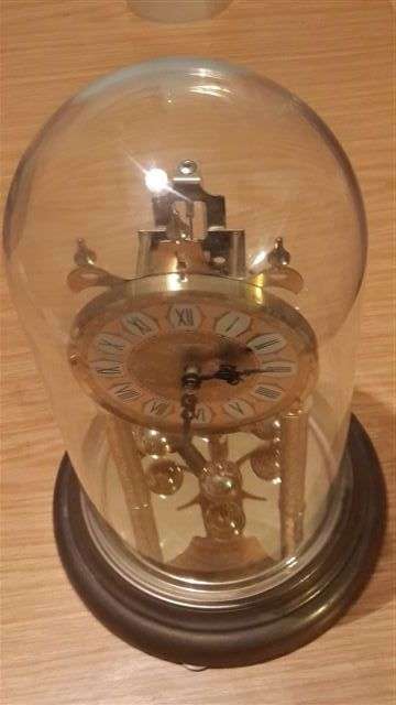 A working Germany 365-day DOME CLOCK  Roman numerals  29cm high. SHIPPING WILL BE R70