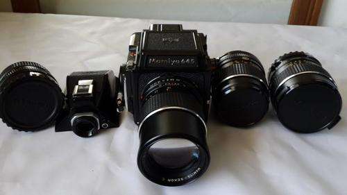 Mamiya M645 1000S Medium Format Rangefinder Film Camera AND 4 LENSES
