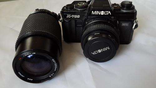Minolta  35mm SLR Film Camera with  2 LENSES  GOOD WORKING Condtion SHIPPING R45