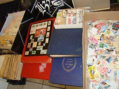 Late entry only just arrived CARDBOARD BOX CONTAINING Several Thousand OF Stamps Packed in a Box.