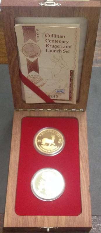 2003 CULLINAN CENTENARY KRUGERRAND LAUNCH SET