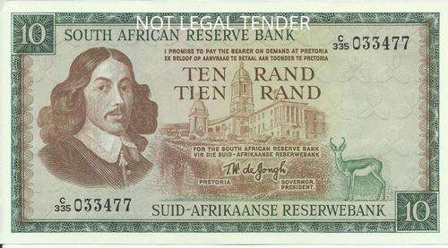 R10 TW deJongh 3rd Issue E/A ***UNCIRCULATED***