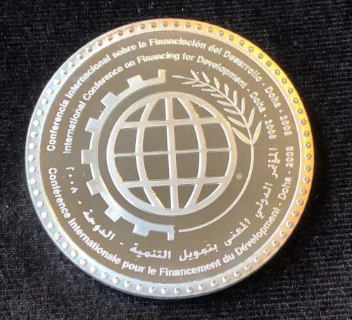 2008 DOHA Large SILVER Medallion