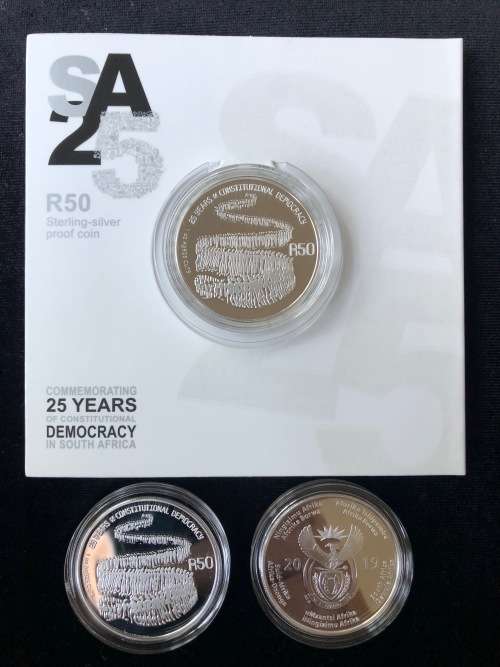 2019 SILVER Proof Coin, 25 YEARS DEMOCRACY