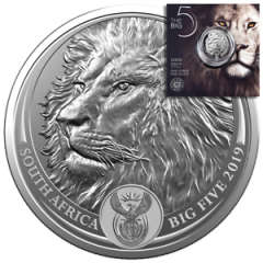 2019 Big 5 LION 1oz SILVER Coin (NEW)