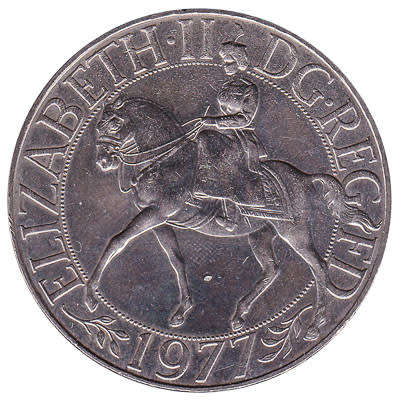 1977 Queen Elizabeth II Silver Jubilee, Crown coin