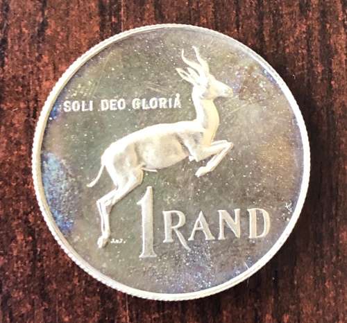 1967 Afrikaans SILVER R1 Coin (Proof)