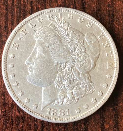 1881 USA Silver Morgan Dollar (O)