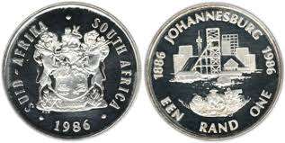 1986 JHB SILVER R1 Coin (Proof)