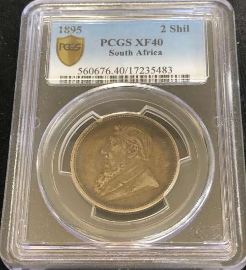 1895 ZAR 2 Shillings (XF40)