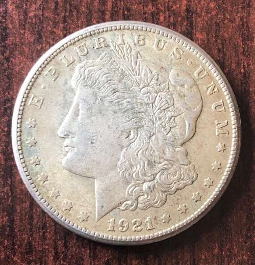 1921 USA SILVER Morgan Dollar $1 (S)