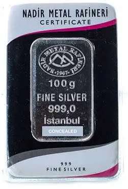 Istanbul 100g Pure SILVER Bar