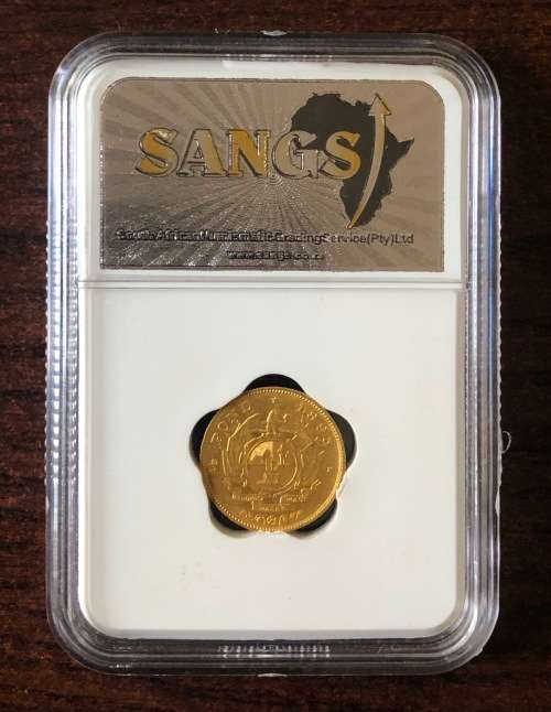 1895 ZAR GOLD 1/2 Pond (AU53)