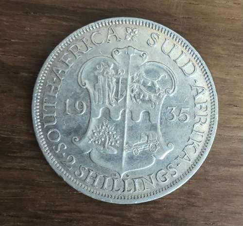 1935 SA Silver Two Shilling