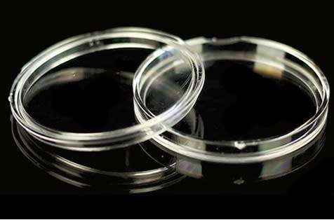 Clear Round Coin Capsules (40mm)