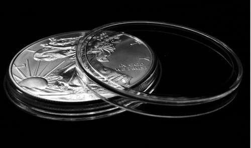 Clear Round Coin Capsules (40mm)