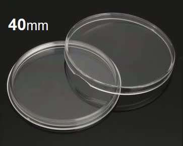 Clear Round Coin Capsules (40mm)