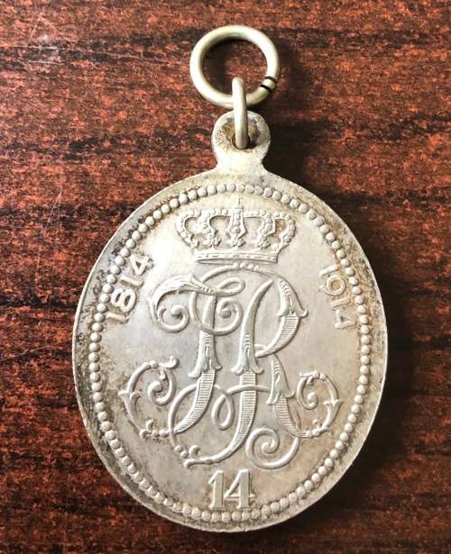 German Pre WW1 Bavarian Commemorative medal, 14th Infantry Regt Hartmann