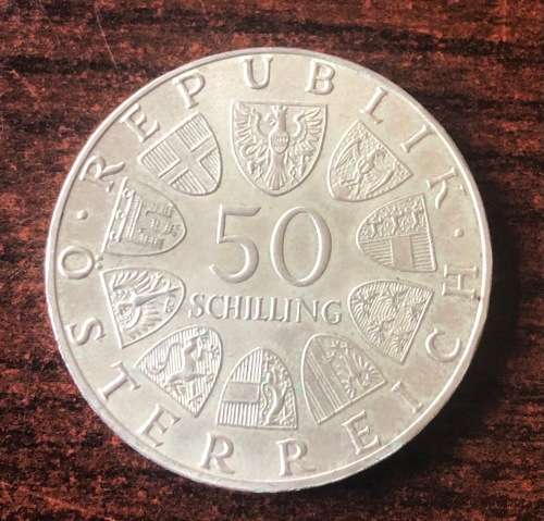 1978 Austria SILVER 50 Shilling