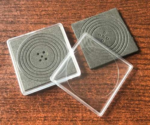 Clear SQUARE Coin Capsules - 40mm (Box of 29)