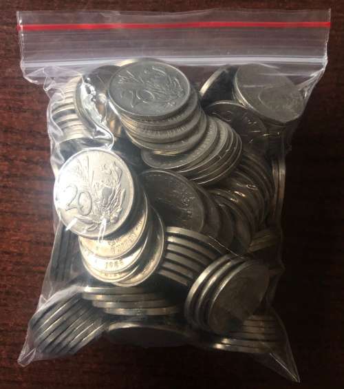 1KG Bag of Nickel 20c Coins