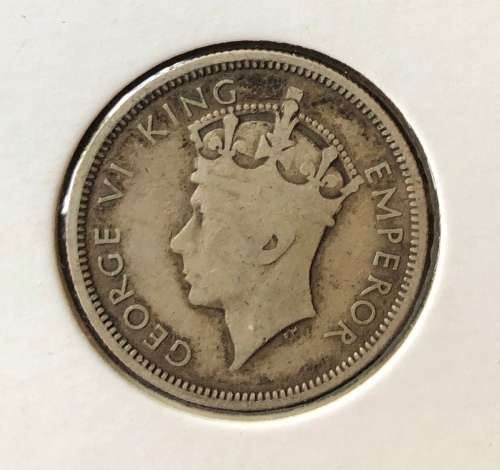 1937 Southern Rhodesia SILVER One Shilling
