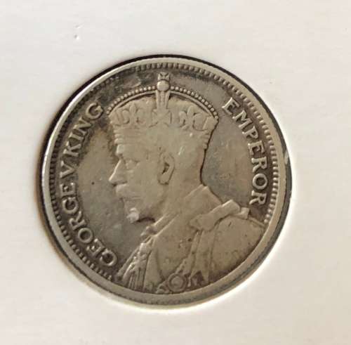 1932 Southern Rhodesia SILVER 6d