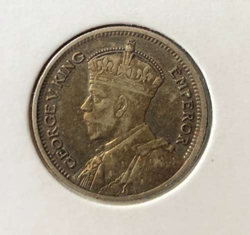 1936 Southern Rhodesia SILVER 6d