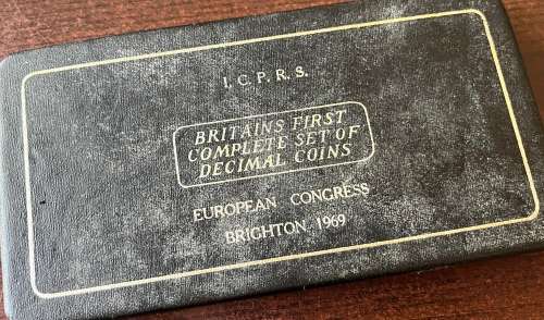 Britain`s first complete set of decimal coins
