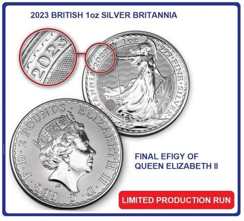 2023 British Britannia SILVER 1oz Coin