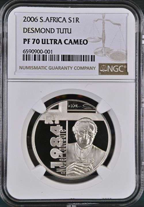 2006 Desmond Tutu SILVER R1 (PF70)